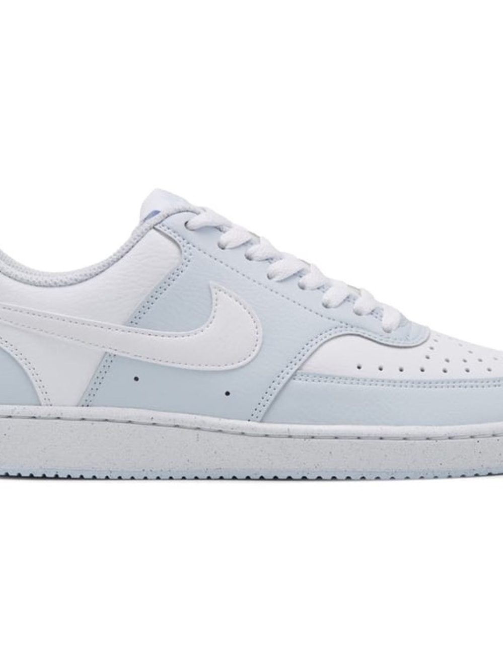 Nike Low-Top Sneakers in White and Light Blue - Picture 3 of 6